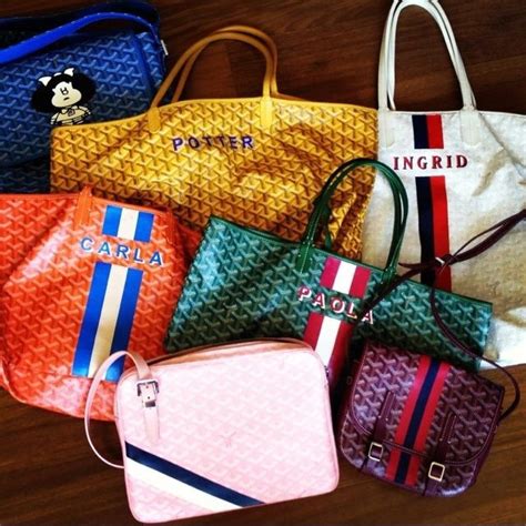 goyard custom initials|Goyard marquage.